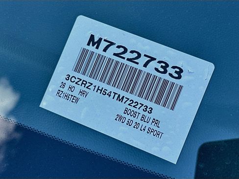 Certified 2026 Honda HR-V Sport image 26