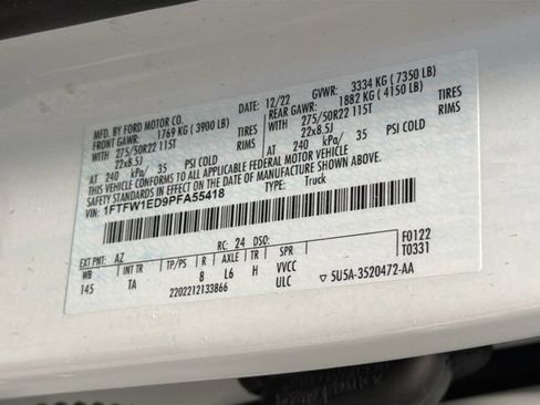 Used 2023 Ford F150 Limited AWD/4WD image 28