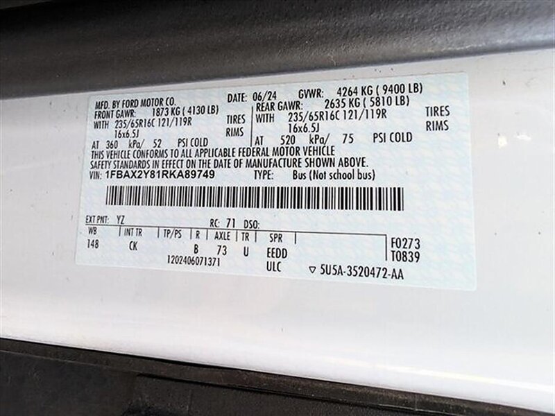 Used 2024 Ford Transit 350 XLT RWD image 32