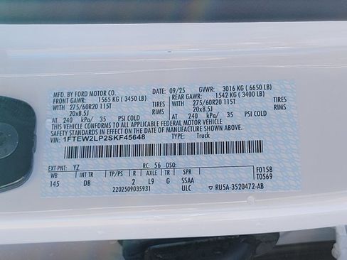 New 2025 Ford F150 STX w/ Equipment Group 200A image 11