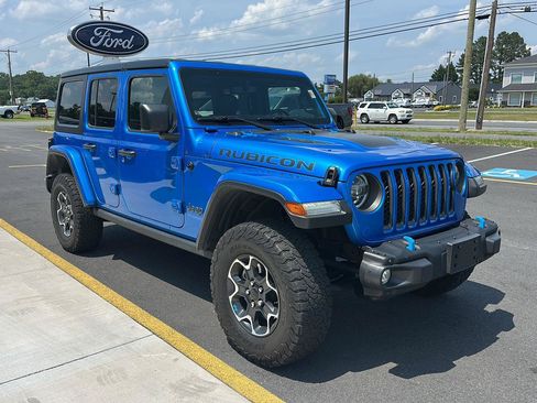 Used 2022 Jeep Wrangler Unlimited Rubicon 4xe w/ Steel Bumper Group AWD/4WD image 3