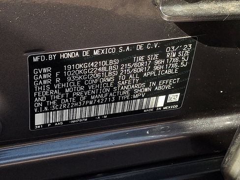 Certified 2023 Honda HR-V LX image 4