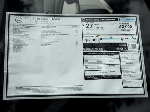 New 2026 Mercedes-Benz E 350 E 350 image 24
