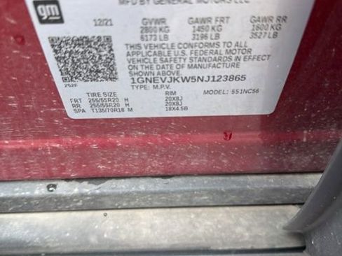 Used 2022 Chevrolet Traverse RS w/ LPO, Floor Liner Package AWD/4WD image 17