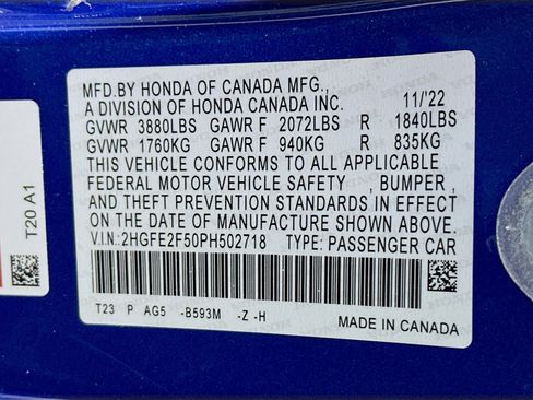 Used 2023 Honda Civic Sport image 12