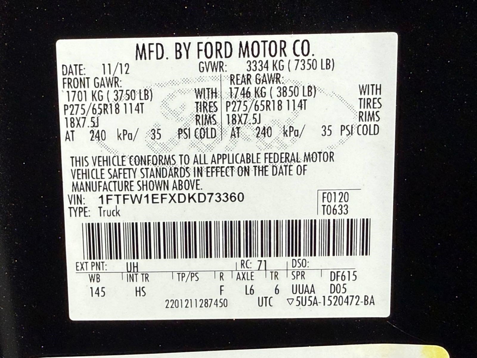 Used 2013 Ford F150 Lariat w/ Mid Equipment Group AWD/4WD image 22