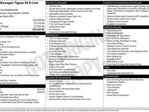 Used 2022 Volkswagen Tiguan SE R-Line image 7