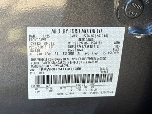 New 2026 Ford Explorer Tremor w/ Tremor Ultimate Package AWD/4WD image 24