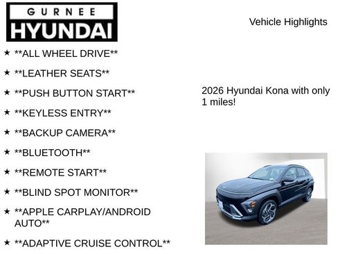 New 2026 Hyundai Kona SEL Premium AWD/4WD image 7