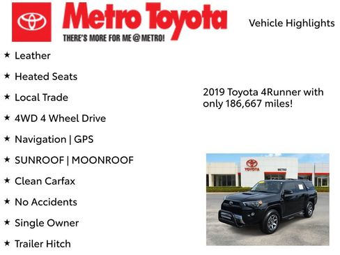 Used 2019 Toyota 4Runner TRD Off-Road Premium AWD/4WD image 8