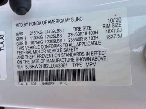 Used 2020 Honda CR-V EX-L image 35