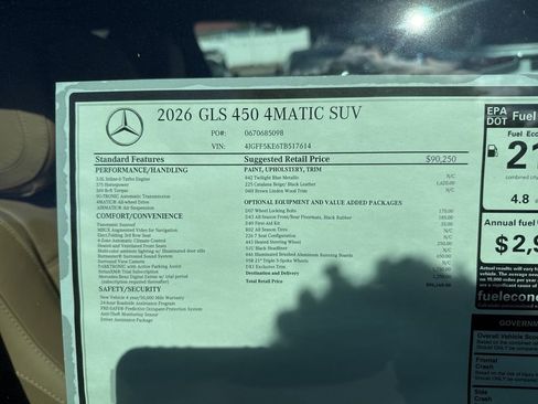 New 2026 Mercedes-Benz GLS 450 4MATIC image 10