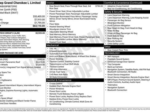 Used 2023 Jeep Grand Cherokee L Limited w/ Luxury Tech Group II AWD/4WD image 3