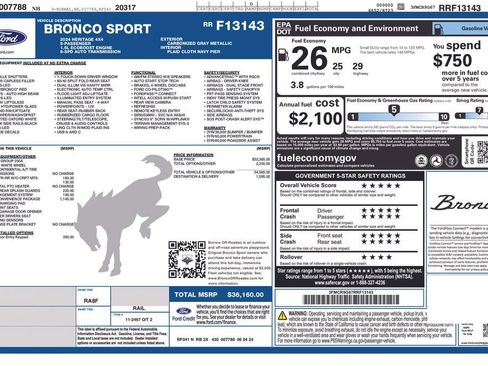 Used 2024 Ford Bronco Sport Heritage w/ Heritage Convenience Package AWD/4WD image 13