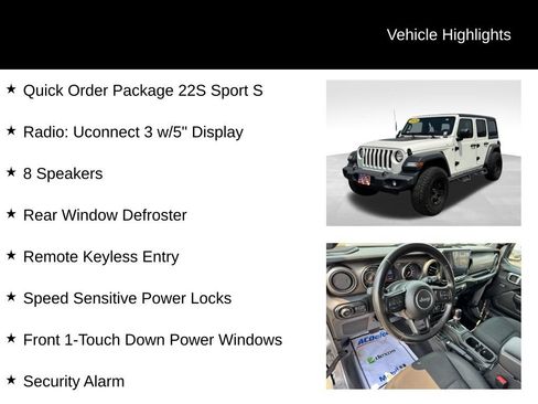 Used 2020 Jeep Wrangler Unlimited Sport S AWD/4WD image 10