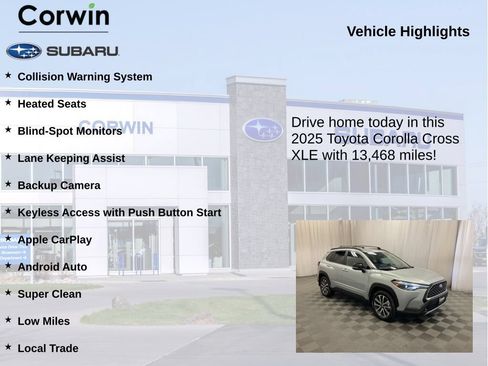 Used 2025 Toyota Corolla Cross XLE AWD/4WD image 6