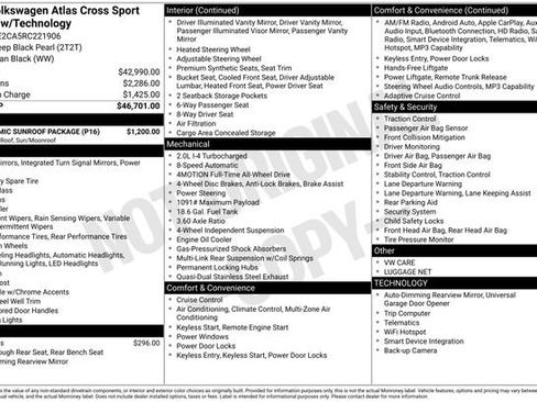 Used 2024 Volkswagen Atlas Cross Sport SE w/ Panoramic Sunroof Package AWD/4WD image 12