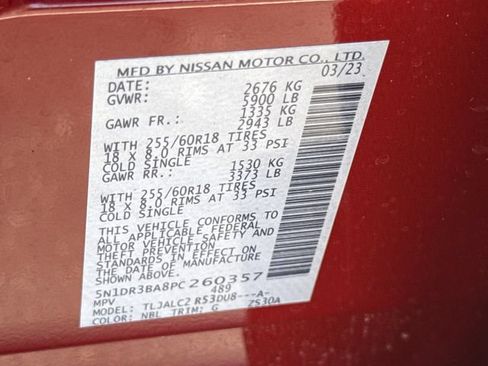 Certified 2023 Nissan Pathfinder SV FWD image 49