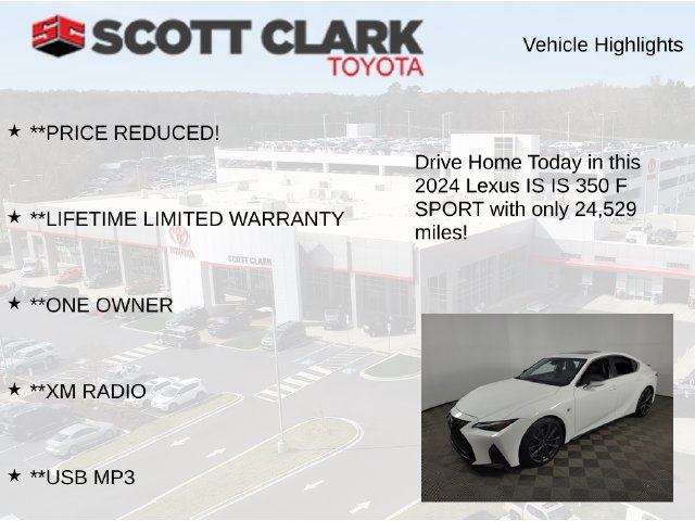 Used 2024 Lexus IS 350 F Sport w/ Navigation Package RWD image 13
