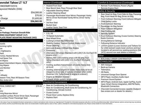 Used 2021 Chevrolet Tahoe LT RWD image 2