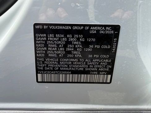 New 2026 Volkswagen Atlas Cross Sport SE FWD image 25