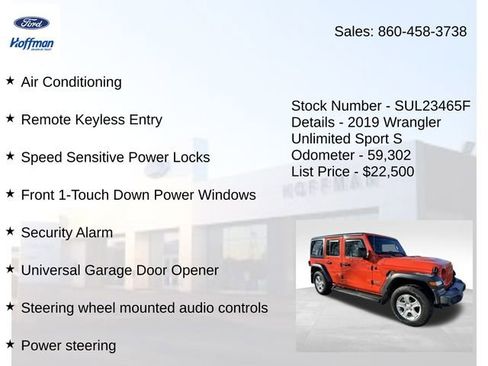 Used 2019 Jeep Wrangler Unlimited Sport S image 28