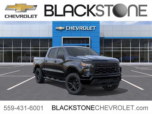 New 2026 Chevrolet Silverado 1500 Custom w/ Turbomax Blackout Package AWD/4WD image 1