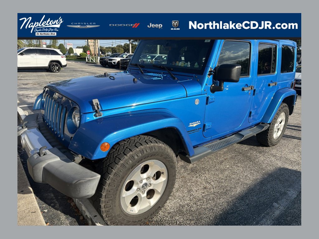 Used 2015 Jeep Wrangler Unlimited Sahara w/ Max Tow Package AWD/4WD image 1