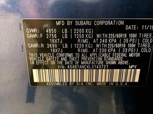 Used 2020 Subaru Outback Limited image 35