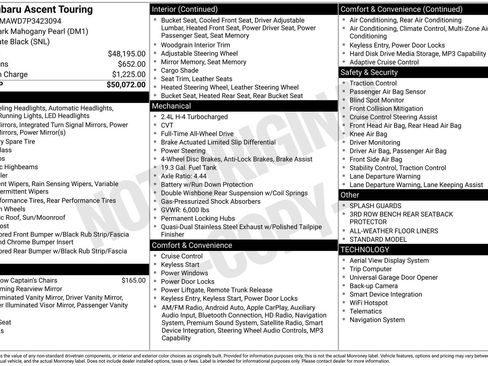 Certified 2023 Subaru Ascent Touring image 11