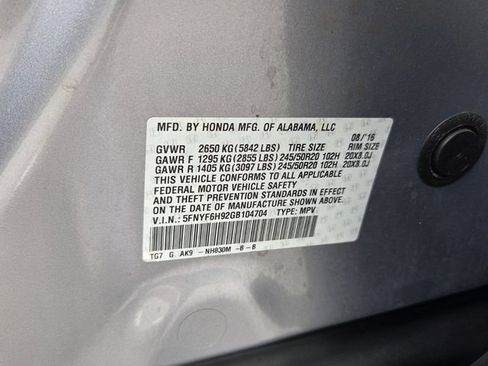 Used 2016 Honda Pilot Touring image 19