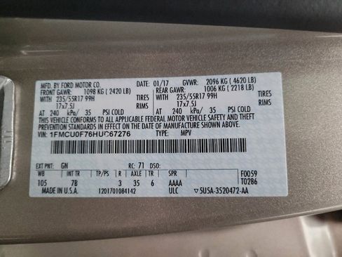Used 2017 Ford Escape S FWD image 33