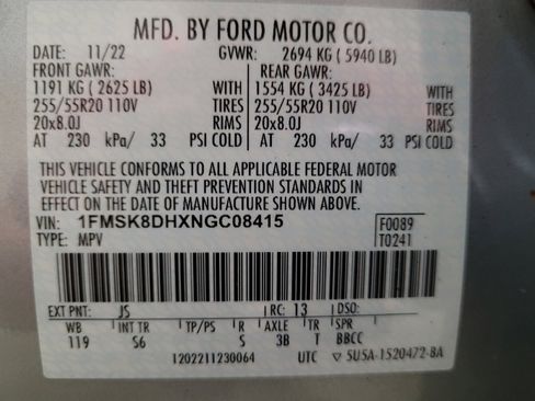 Used 2022 Ford Explorer XLT w/ Equipment Group 202A AWD/4WD image 33