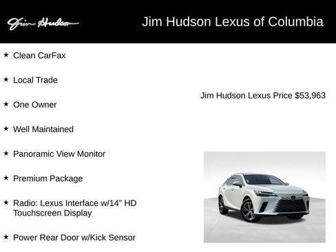 Certified 2025 Lexus RX 350 Premium w/ Accessory Package (Z1) FWD image 4