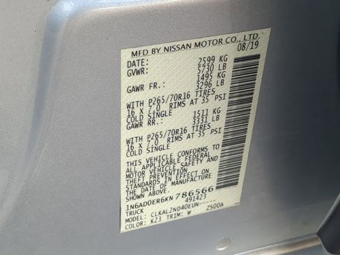 Used 2019 Nissan Frontier SV image 30