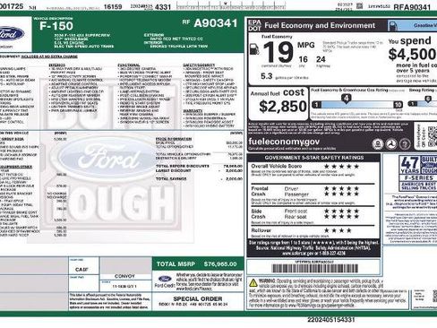 Certified 2024 Ford F150 Lariat w/ Equipment Group 502A High AWD/4WD image 13