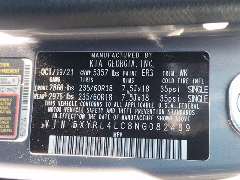 Certified 2022 Kia Sorento S image 30