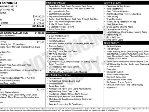 Certified 2023 Kia Sorento EX w/ Panoramic Sunroof Package FWD image 27