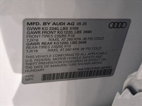 Certified 2025 Audi Q3 2.0T Premium w/ Convenience Package image 30