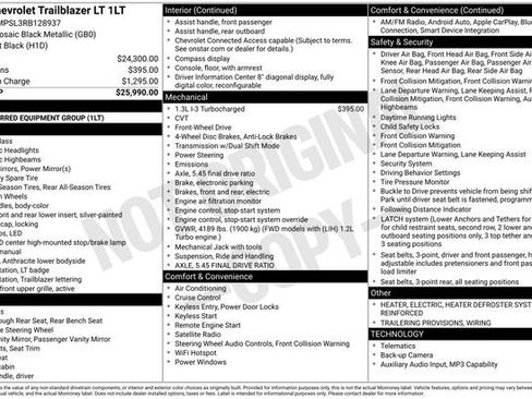 Used 2024 Chevrolet TrailBlazer LT FWD image 7