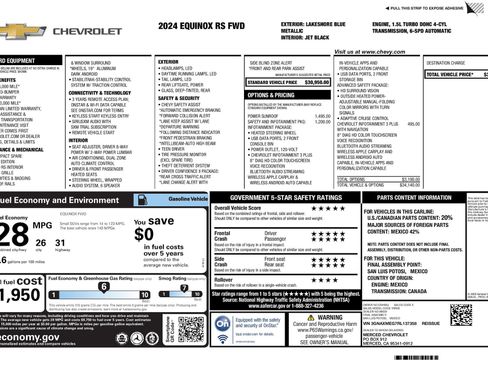 Used 2024 Chevrolet Equinox RS FWD image 25