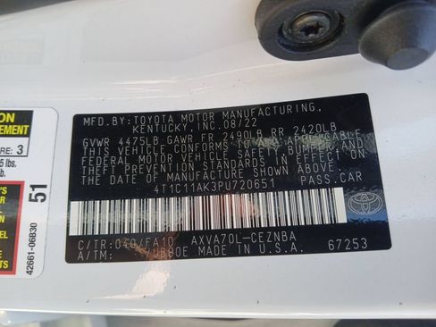 Used 2023 Toyota Camry LE FWD image 28