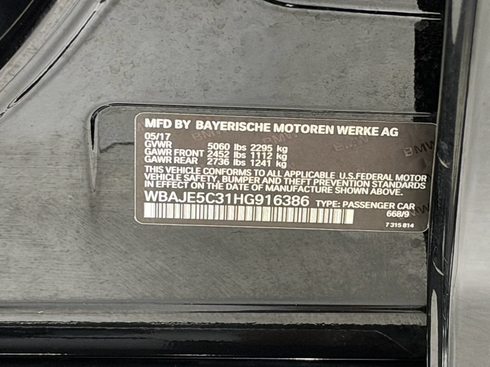 Used 2017 BMW 540i RWD image 40