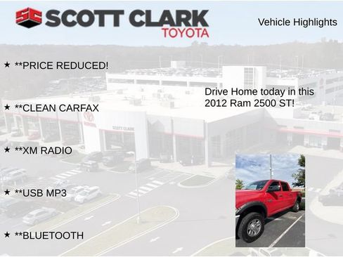 Used 2012 RAM 2500 ST w/ Chrome Appearance Group AWD/4WD image 11