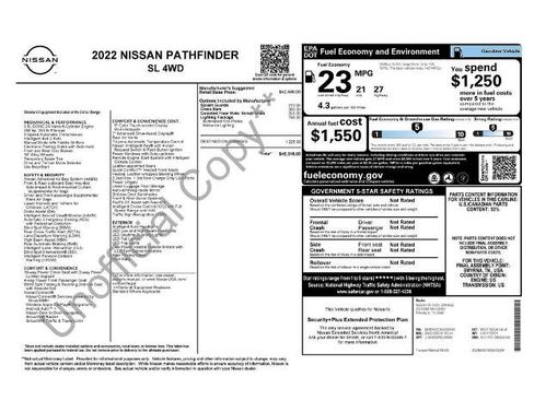 Certified 2022 Nissan Pathfinder SL w/ Lighting Package (N92) image 4