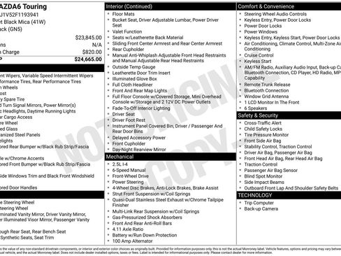 Used 2015 MAZDA MAZDA6 Touring image 14