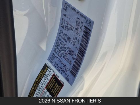 New 2026 Nissan Frontier S RWD image 26