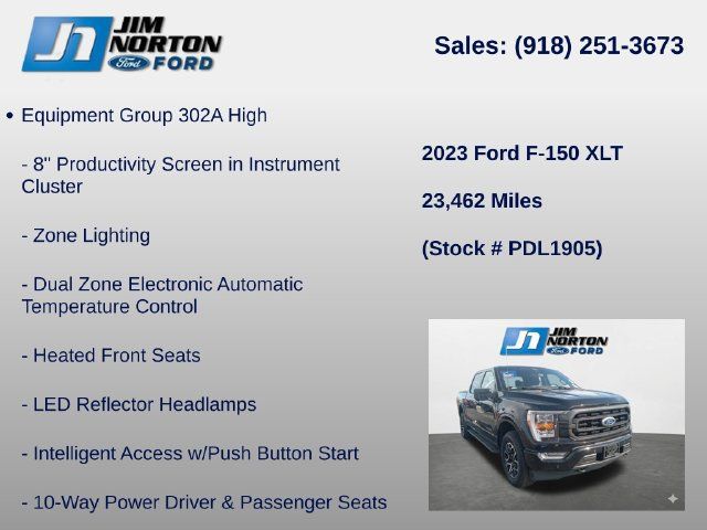 Used 2023 Ford F150 XLT w/ Equipment Group 302A High AWD/4WD image 14