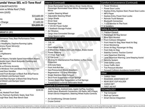 Used 2026 Hyundai Venue SEL image 27