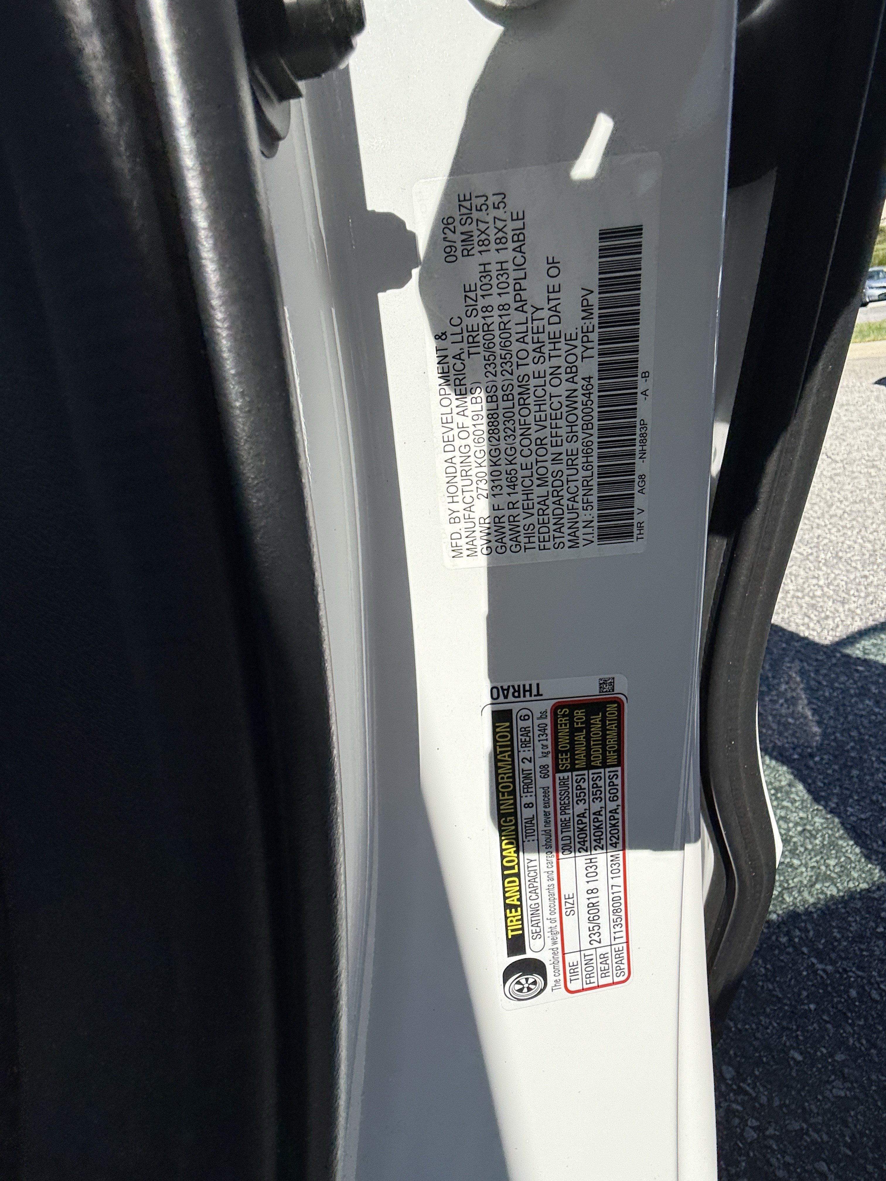 New 2027 Honda Odyssey EX-L image 36